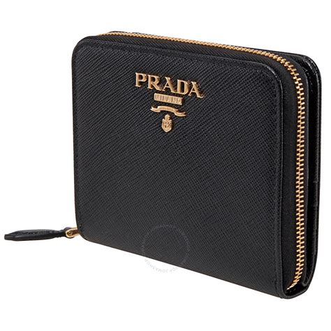 prada zipped wallet|Prada billfold wallet.